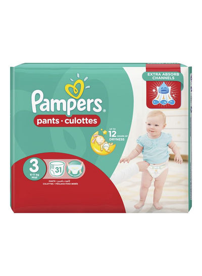 بامبرز (بنطلون 3) 6-11 كجم 31 قطعة