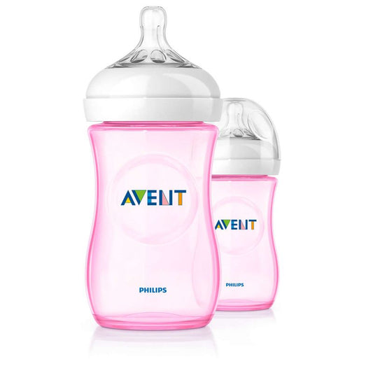 AVENT NATURAL 1M+ 260 ML SCF694/27 (2ببرونة روز)
