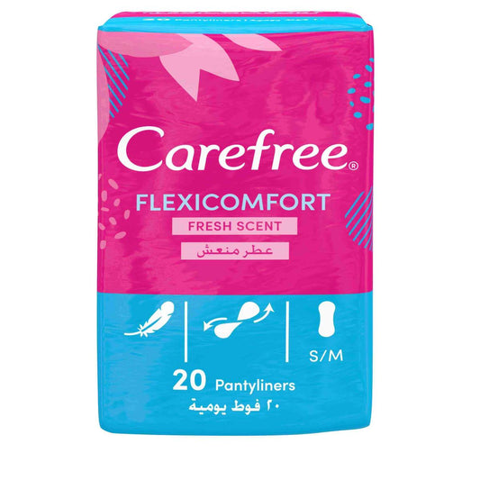 CAREFREE FLEXI COMFORT 20PCS (عطر منعش (50717