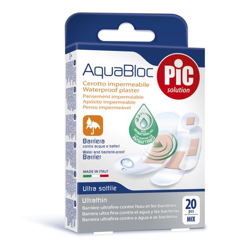 PIC AQUA BLOC PLASTER ANTI BAC MEDIUM 20 PCS