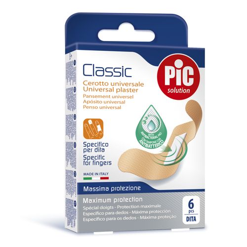 PIC CLASSIC PLASTER ANTI BAC DITA 6 PCS