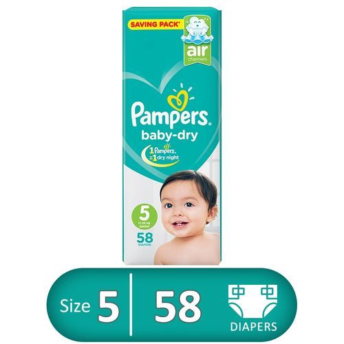 بامبرز (5) جونيور (11-25 كجم) 58 قطعة