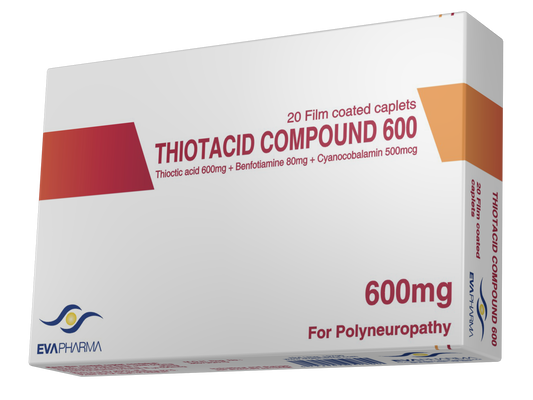 ثيوتاسيد مركب 600 مجم 20 قرص