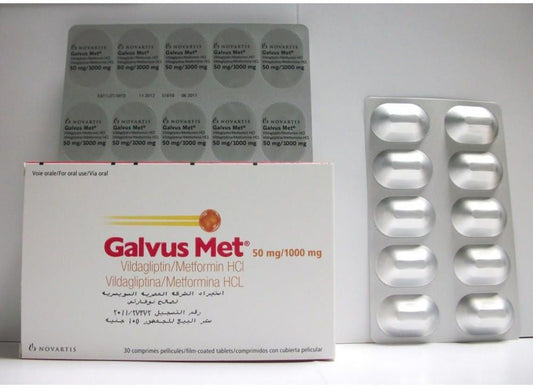 Galvus Met 50 Mg / 1000 Mg 30 Tab