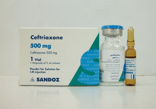 CEFTRIAXONE 500 GM I M 1 AMP