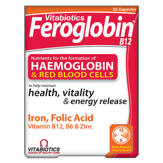 FEROGLOBIN ( IRONZINC ) B12 30 CAP