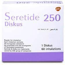 SERETIDE DISKUS (60 INHALATION) (250 MG)