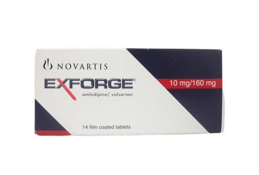 EXFORGE 10 MG / 160 MG 14 TAB