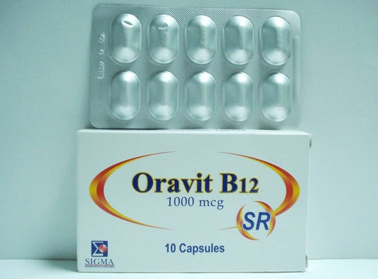 Oravit B12 Sr 1000Mg 10Cap