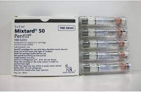 Mixtard Penfill50/50 Iu 5Amp3Ml