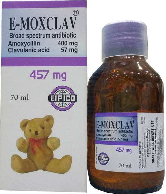 E - MOXCLAV 457 MG SYRUP 70 ML