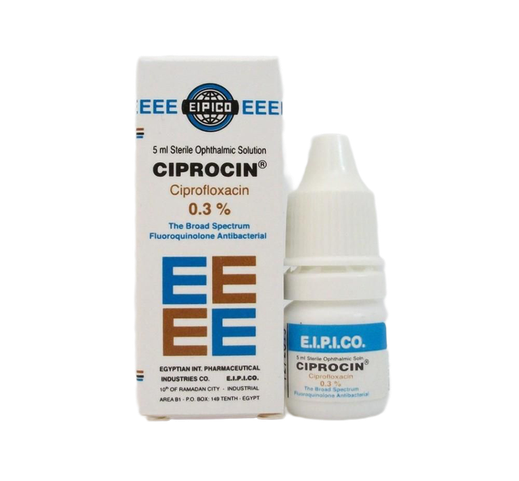 CIPROCIN 0.3 5 G E - DROPS