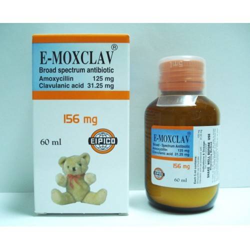 E - MOXCLAV 156 MG SYRUP 60 ML