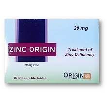 ZINC ORIGIN 20 MG 20 TAB