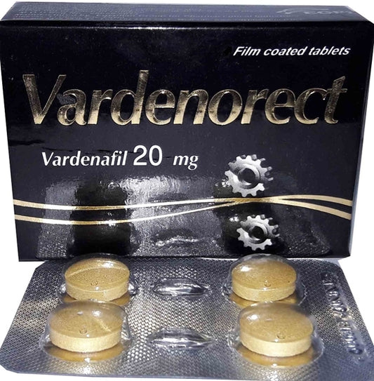 VARDENORECT 20 MG 8 TAB