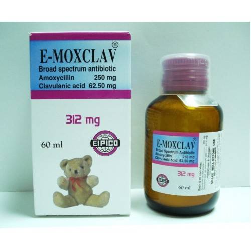 E - MOXCLAV 312 MG SYRUP 60 ML