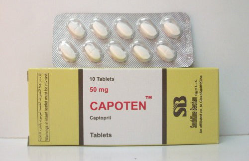 CAPOTEN 50 MG 10 TAB