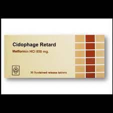 CIDOPHAGE RETARD 850 MG 30 TAB