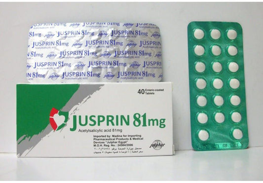 JUSPRIN 81 MG 60 TAB