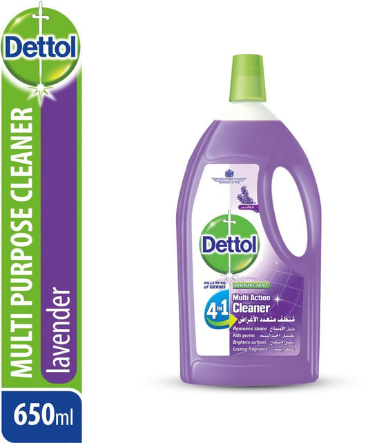 DETTOL DISINFECTANT 4IN1 CLEANER 650 ML لافندر
