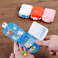 MINI STORAGE BOX كسارة دواء + حافظ للدواء