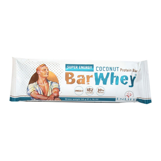 BAR WHEY SUPER ENERGY COCONUT PROTEIN BAR 50G