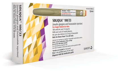 Soliqua Solostar 100Un/33M 30-60 Dose