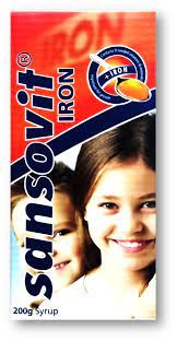 Sansovit Syrup Iron Chocolate 200 Gm