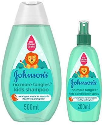 JJ BABY SHAMPOO NO MORE TANGLES 500 +COND SPRAY200