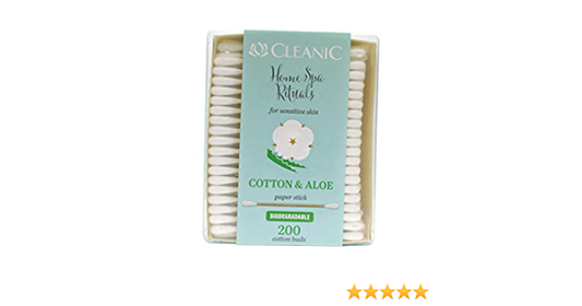 كلينك هوم سبا للبشرة الحساسة بالقطن والصبار 200 قطعة