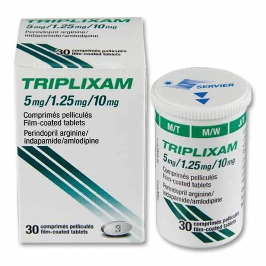TRIPLIXAM 5 / 1.25 / 5 MG 15TAB