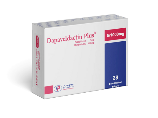 DAPAVELDACTIN PLUS 5 / 1000 28 TAB