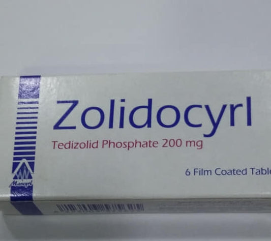ZOLIDOCYRL 200 MG 6 TAB