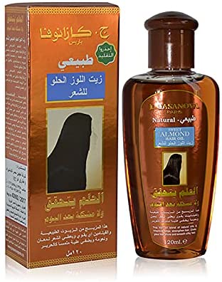 زيت الشعر باللوز الحلو من جيه كازانوفا 120 مل