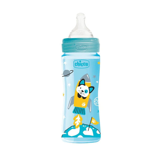 CHICCO BOTTLE BLU +4M 330ML 58686