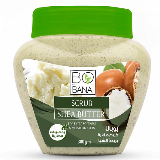 BOBANA SCRUB SHEA BUTTER 300GM+ كريم ترطيب