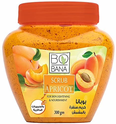 BOBANA SCRUB APRICOT 300GM+ كريم ترطيب