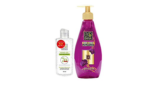 جل استحمام بوبانا 500 مل + جل لليدين 135 مل