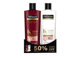 TRESEMME SHAMPO KERATIN + COND 400ML OFF 50