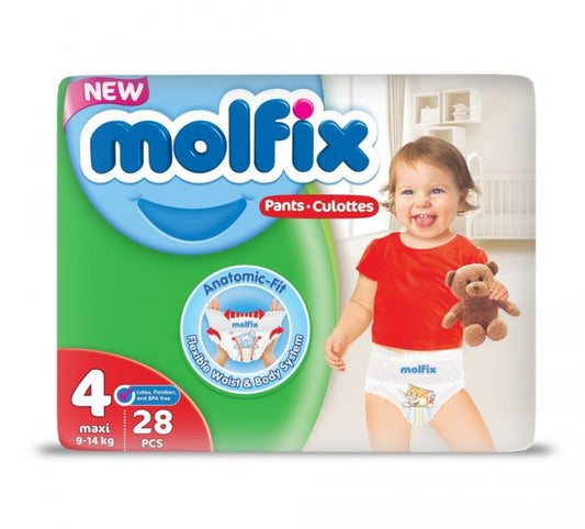 MOLFIX 4 DIAPERS MAXI PANTS 28PCS