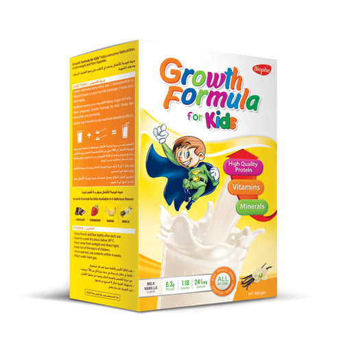 GROWTH FORMULA FOR KIDS 400 GM (MILK VANILLA )