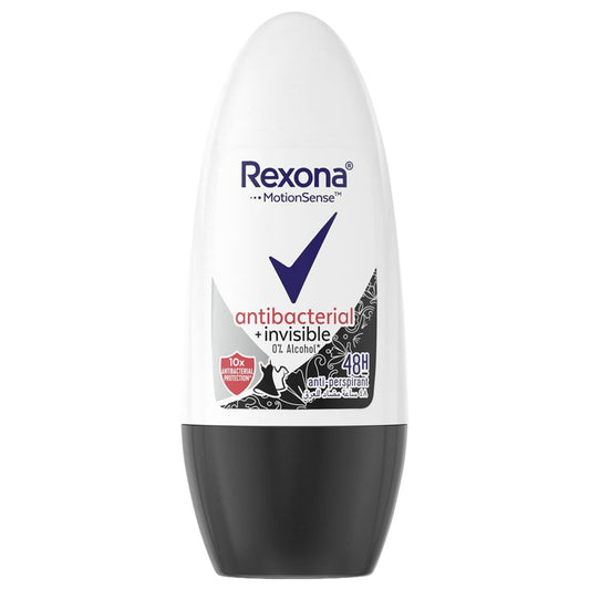REXONA ROLL-ON (ANTIBACT&INVISIBLE) F/W 50ML وفر5ج