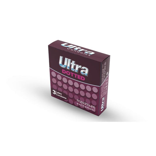 ULTRA CONDOMS LATEX (DOTTED) 3 PCS