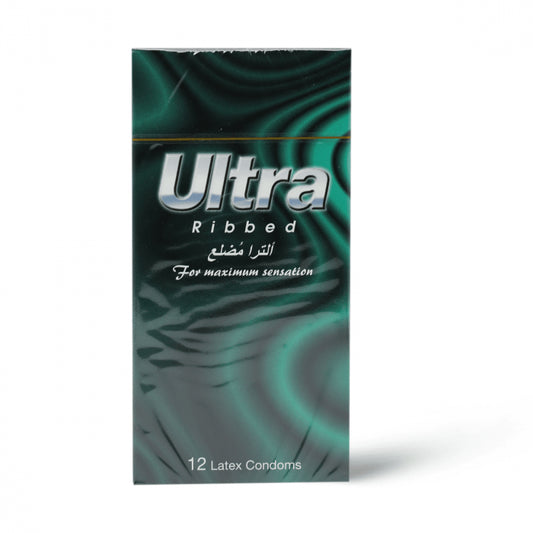 Ultra Ribbed 12 Condoms Latex