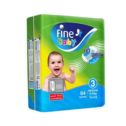 FINE BABY MEDIUM 4-9 KG 84 PCS