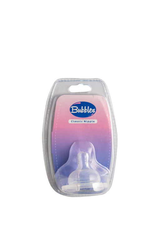 BUBBLES CLASSIC NIPPLE (4M) 1PCS (8737) حلمة