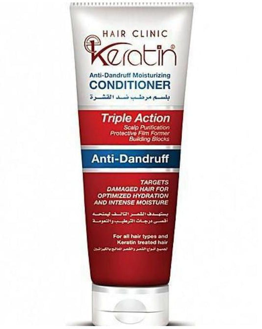 E KERATIN ANTI-DANDRUFF COND+SHAM 230ML وفري 35ج