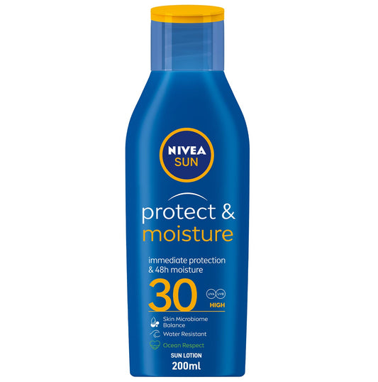 NIVEA SUN PROTECT&MOISTURE SPF30 200ML OFF20