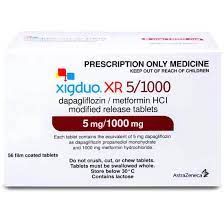 XIGDUO XR 5/1000 MG 56 EXT. REL . FC TAB