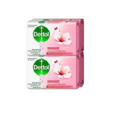 DETTOL SOAP SKIN CARE 165G 4PC خصم2جنيه